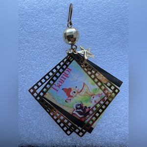 Disney Bambi and friends dangling film earring